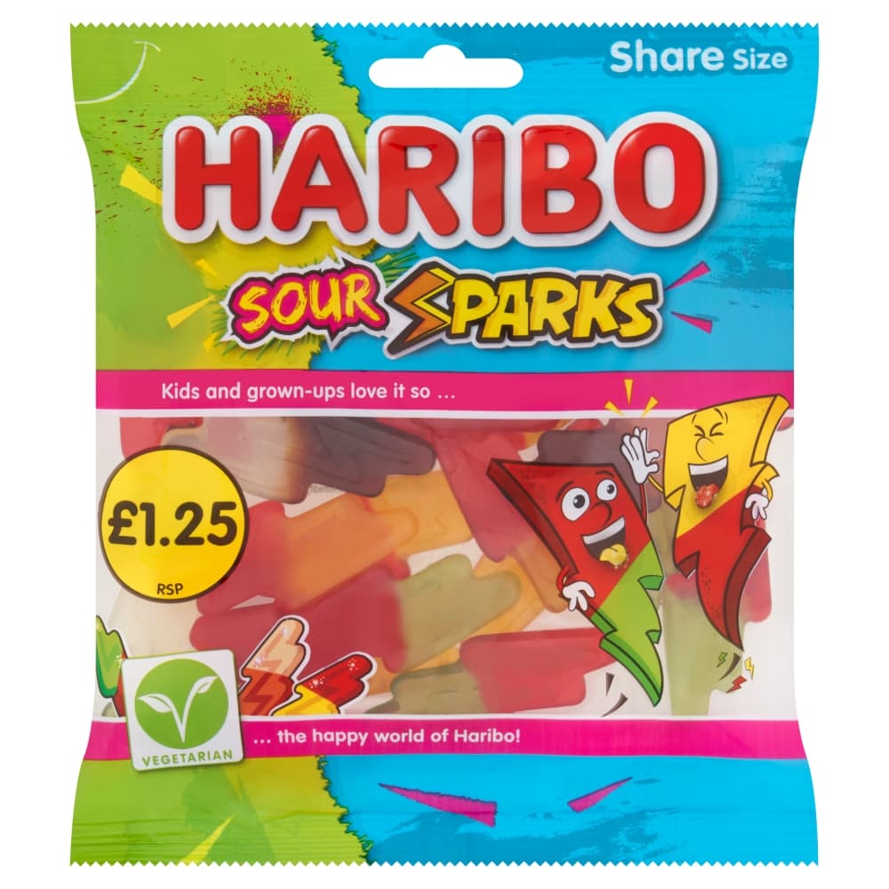 Haribo Sour Sparks Bag 140g £1.25 PMP