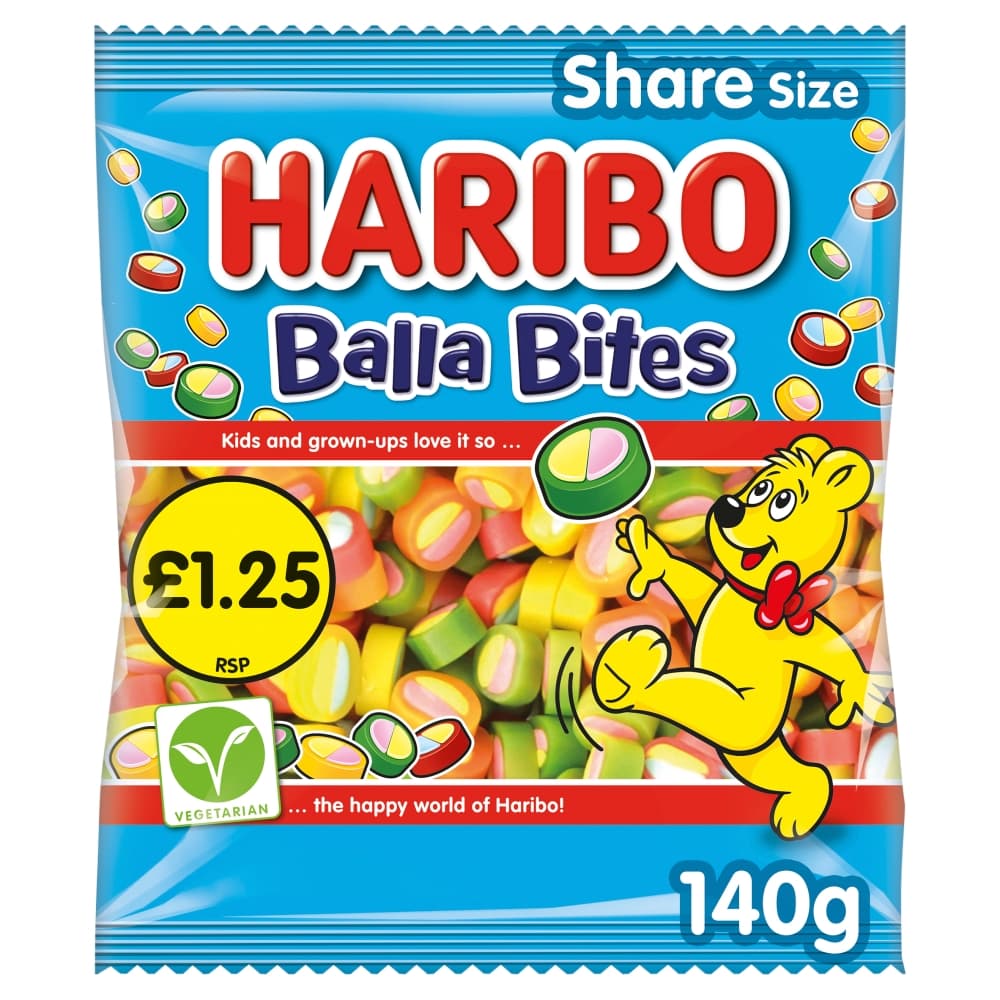 Haribo Balla Bites 140g £1.25 PMP