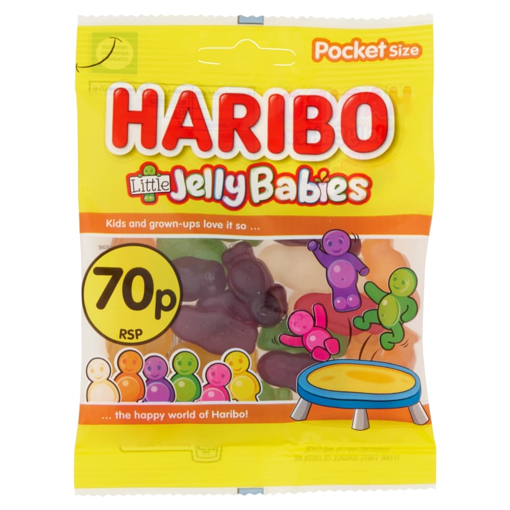 Haribo Little Jelly Babies Bag 60g 70p PMP 