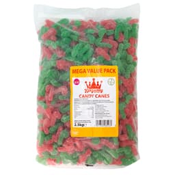 Kingsway Mega Value Vegan Sugared Candy Canes 2.5kg
