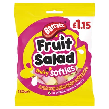 Barratt Fruit Salad Fruity Softies - 12 x 120g Bags