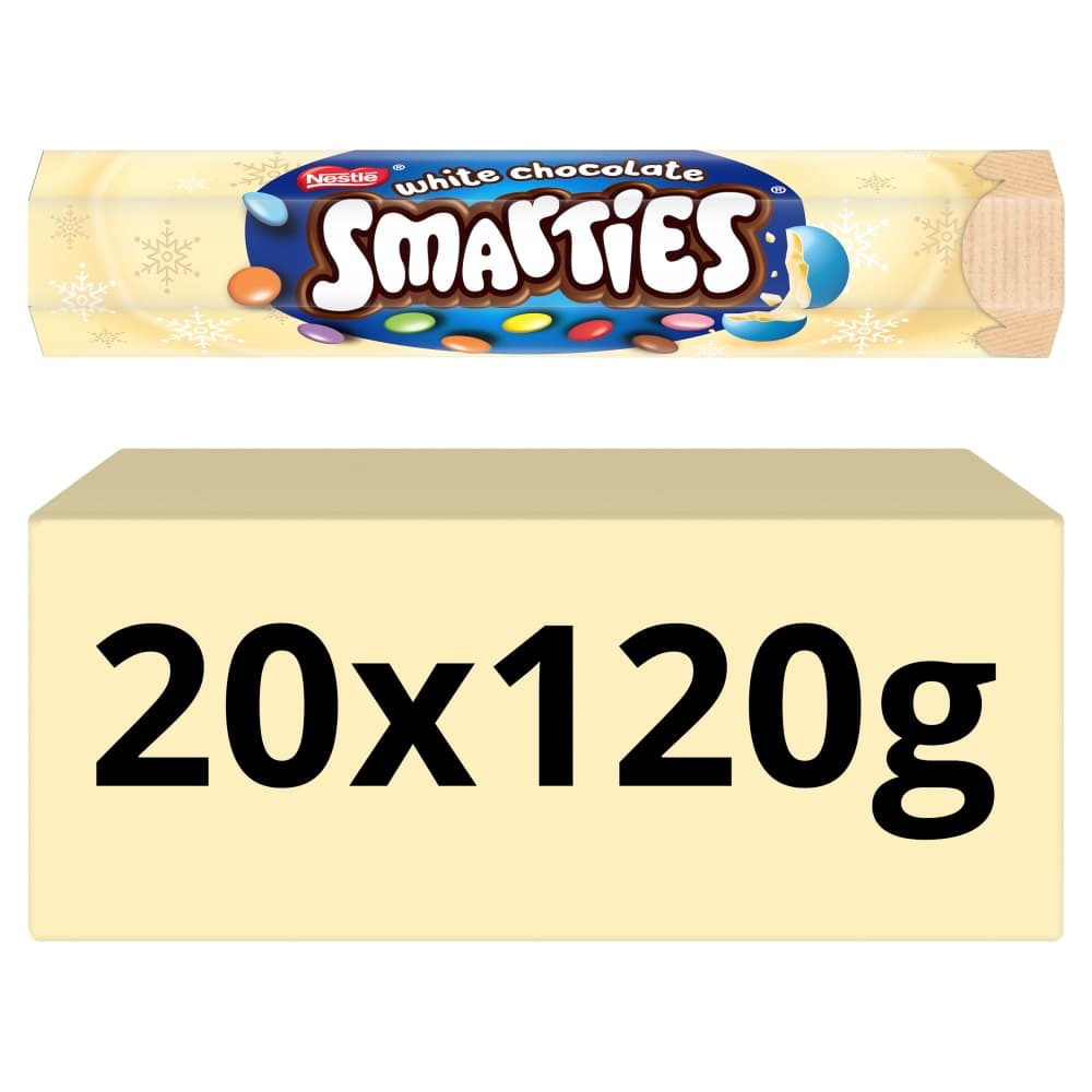 Smarties White Chocolate Giant Tube 120g