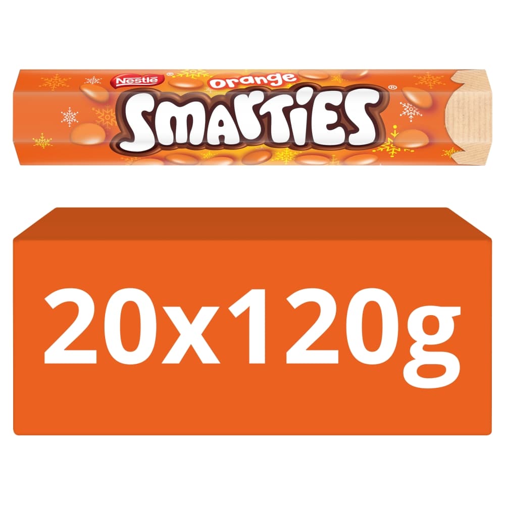 Smarties Orange Milk Chocolate Giant Tube 120g