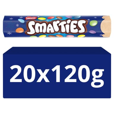 Smarties Milk Chocolate Giant Tube - 20 x 120g Tubes