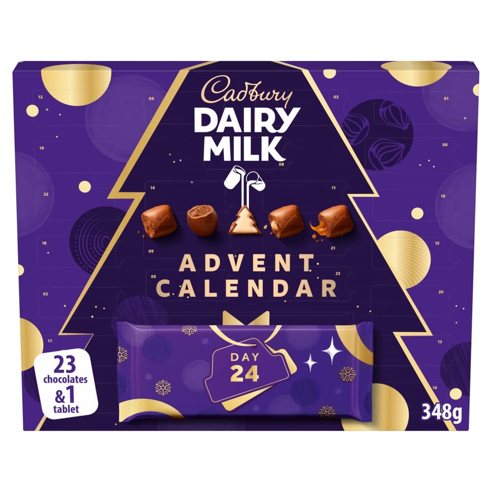 Cadbury Dairy Milk Chocolate Chunk Christmas Advent Calendar 348g