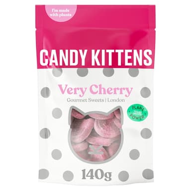 Candy Kittens Very Cherry Gourmet Sweets - 10 x 140g Pouches