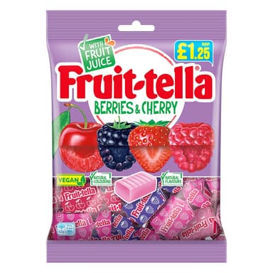 Fruit-tella Berries & Cherry - 12 x 135g Bags
