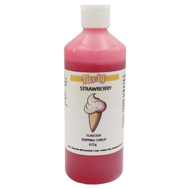 Tas-ty Strawberry Topping Sauce - 1 x 625g Bottle