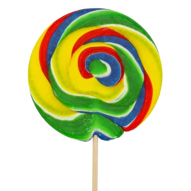 Candy Realms Large Round Lollipop - 12 x 125g Lollipops