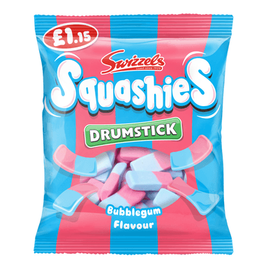 Swizzels Drumstick Squashies Bubblegum - 12 x 120g Bags 