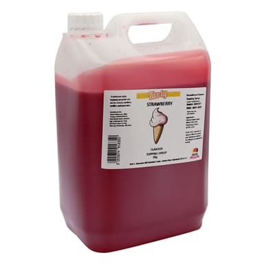 Tas-ty Strawberry Topping Sauce - 1 x 6kg Bottle