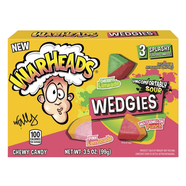 Warheads Wedgies - 12 x 99g Theatre Box