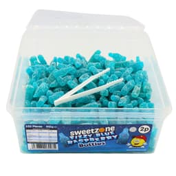 Sweetzone Fizzy Blue Raspberry Bottles 2p Tubs 805g