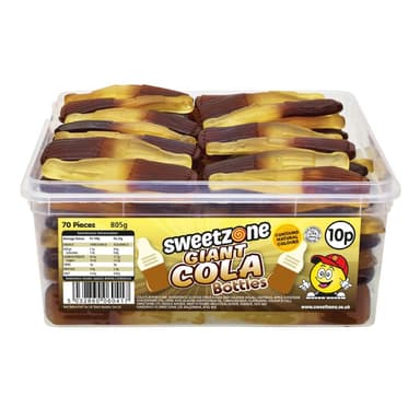 Sweetzone Giant Cola Bottles - 1 x 805g Tub