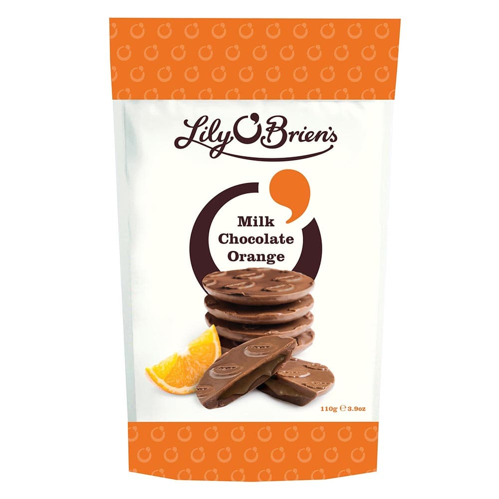 Lily O'Brien's Milk Chocolate Orange Discs 110g