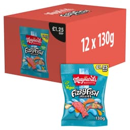 Maynards Bassetts Fizzy Fish Jellies Bag 130g £1.25 PMP 
