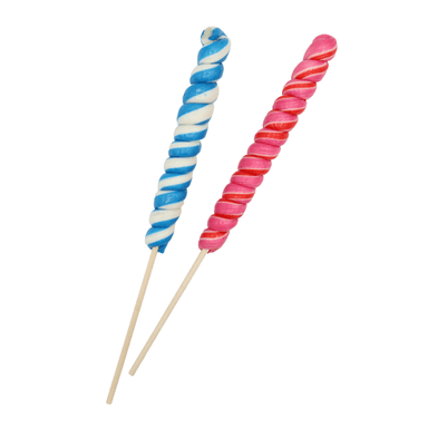 Candy Realms Strawberry and Bubblegum Twist Pop - 24 x 80g Lollipops