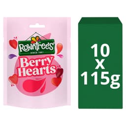 Rowntree’s Berry Hearts Sweets Sharing Bag 115g