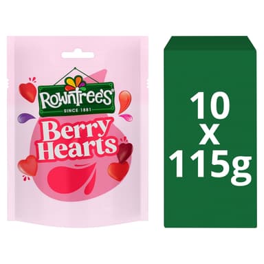 Rowntree’s Berry Hearts - 10 x 115g Bags