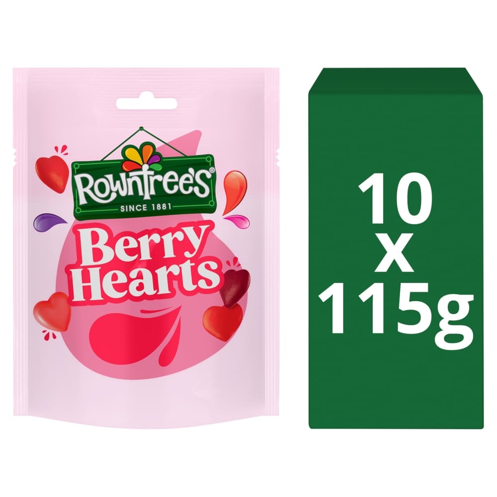 Rowntree’s Berry Hearts Sweets Sharing Bag 115g
