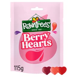 Rowntree’s Berry Hearts Sweets Sharing Bag 115g