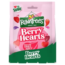 Rowntree’s Berry Hearts Sweets Sharing Bag 115g