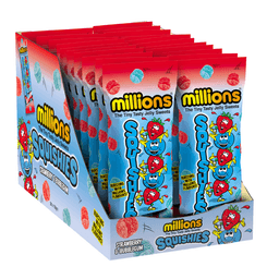 Millions Squishies Strawberry and Bubblegum Bag 120g 