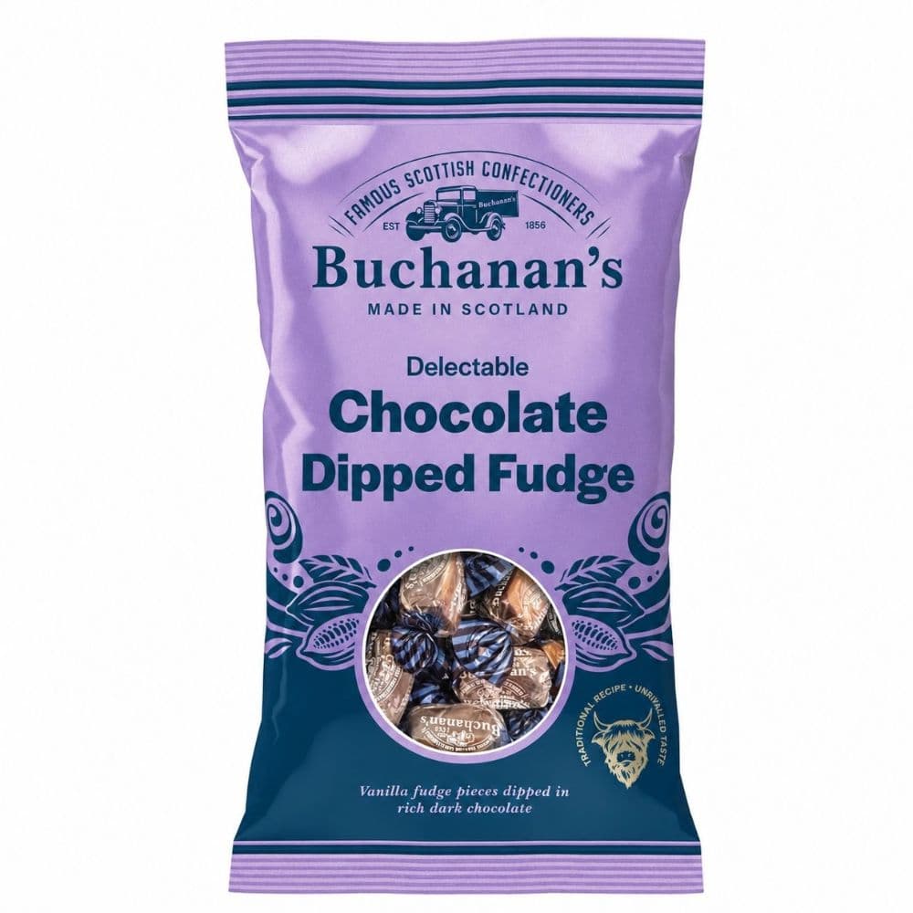 Buchanan's Delectable Chocolate Dipped Fudge Bag 120g