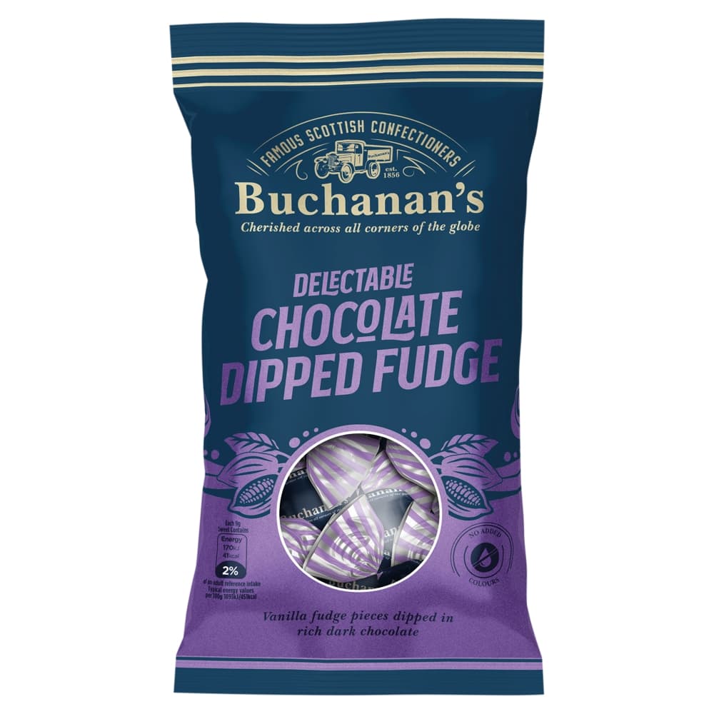 Buchanan's Delectable Chocolate Dipped Fudge 140g 