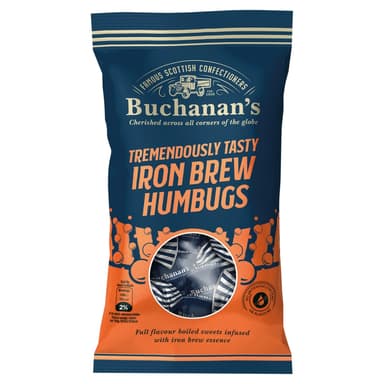 Buchanan's Tremendously Tasty Iron Brew Humbugs - 12 x 140g Bags