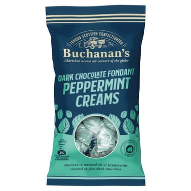 Buchanan's Dark Chocolate Fondant Peppermint Creams - 12 x 120g Bags