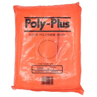 Accessories Clear Polythene Bags 6" x 8"