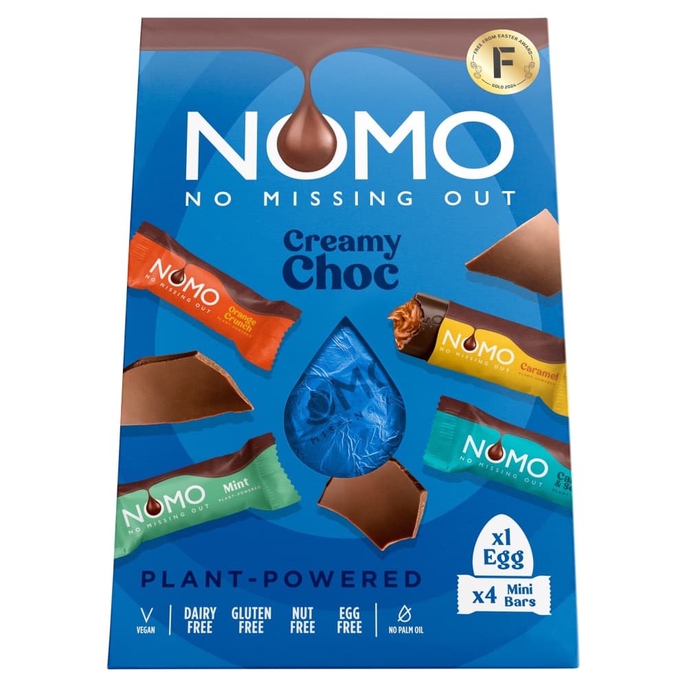 NOMO Creamy Choc Egg and Mini Bars 154g