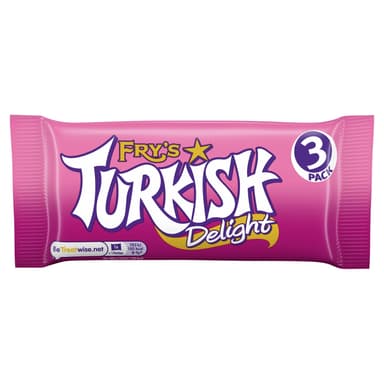 Fry's Turkish Delight Chocolate Bar- 24 x 153g Multipacks