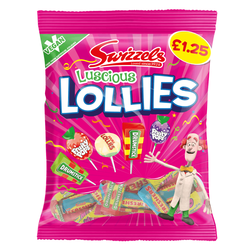 Swizzels Luscious Lollies 132g £1.25 PMP