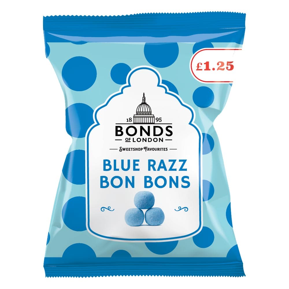 Bonds Blue Razz Bon Bons Bag 110g £1.25 PMP