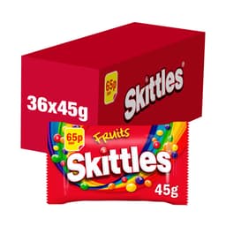 Skittles Vegan Chewy Sweets Fruit Flavoured Bag £0.65 PMP 45g