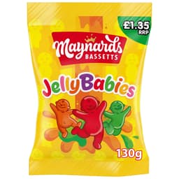 Maynards Bassetts Jelly Babies Sweets Bag 130g £1.35 PMP 