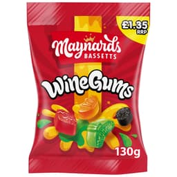 Maynards Bassetts Wine Gums Sweets Bag 130g £1.35 PMP 