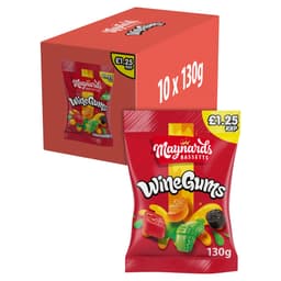 Maynards Bassetts Wine Gums Sweets Bag 130g £1.25 PMP 