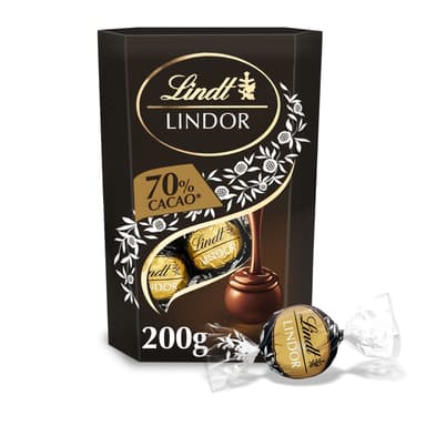 Lindt Lindor Extra Dark Chocolate Truffles - 1 x 200g Box