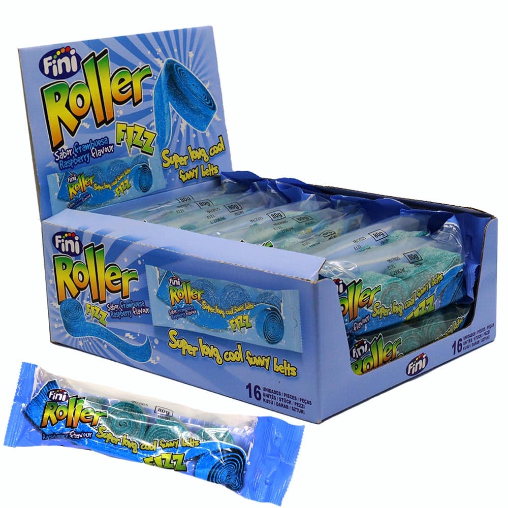 Fini Raspberry Roller Fizz 4 Pack 80g 