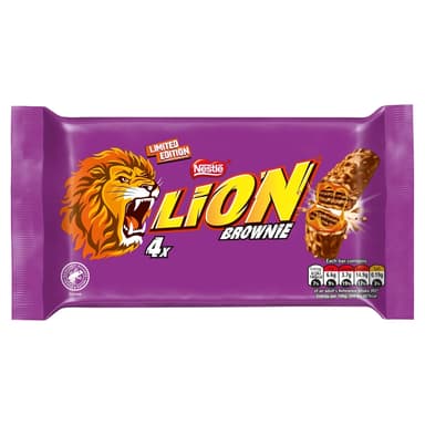 Lion Brownie Milk Chocolate - 10 x 120g Multipacks