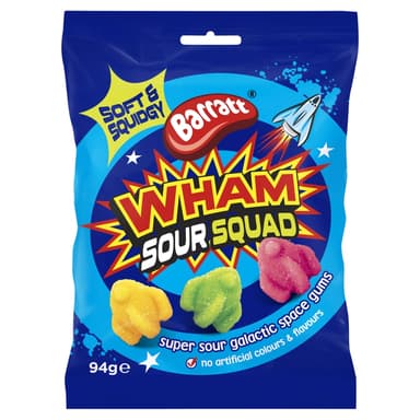 Barratt Wham Sour Squad - 14 x 94g Bags