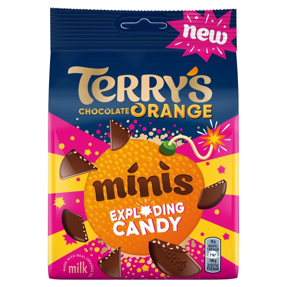 Terry's Chocolate Orange Exploding Minis Pouch 105g 