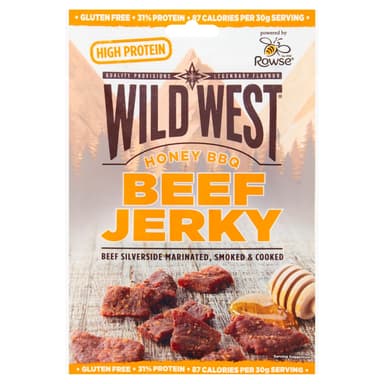 Wild West Honey BBQ Beef Jerky - 12 x 25g Packs