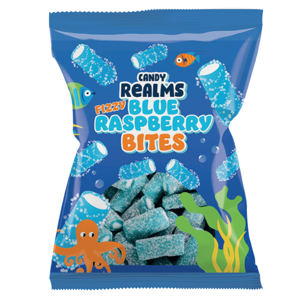 Candy Realms Fizzy Blue Bites Bag 170g