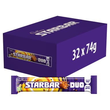 Cadbury Starbar Duo - 32 x 74g Bars