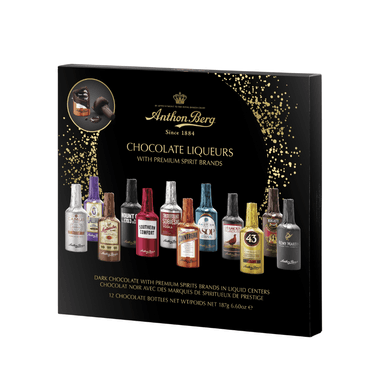 Anthon Berg Chocolate Liqueurs 12 Piece - 1 x 187g Box