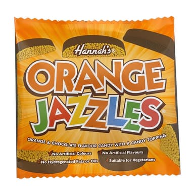 Hannah's Orange Jazzles - 12 x 140g Bags